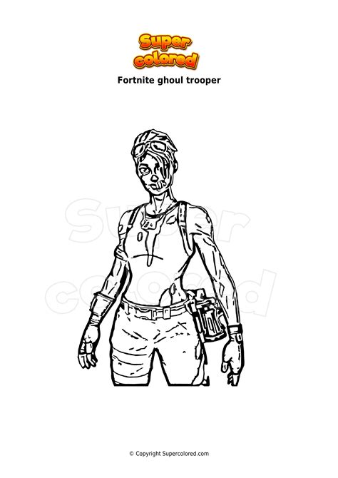 Fortnite Coloring Page Gold Trooper