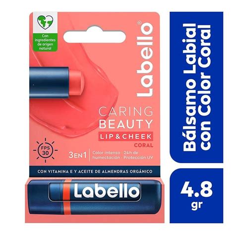 Balsamo Labial Labello Caring Beauty Coral 4 8g Walmart