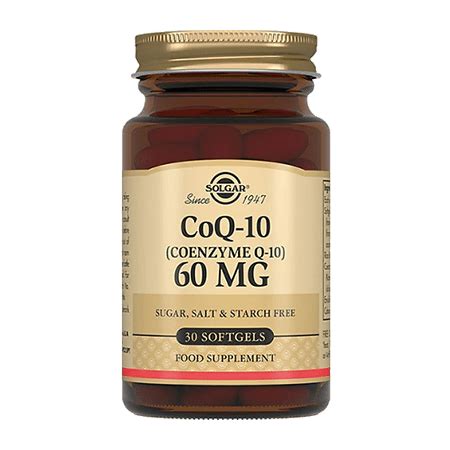 Solgar Coenzyme Q10 60 Mg Capsules 30 Pcs Buy Online