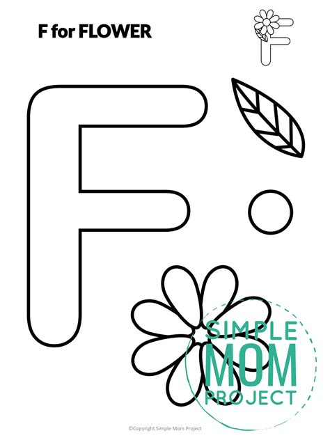 Free Printable Letter F Craft Template