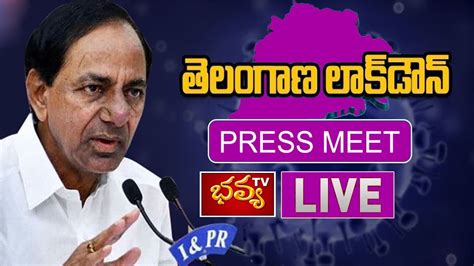 Cm Kcr Press Meet Live Lockdown 05 05 2020 Ii Bhavyatv Youtube