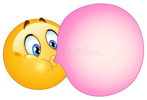 Blowing Bubble Gum Stock Illustrations – 887 Blowing Bubble Gum Stock ...