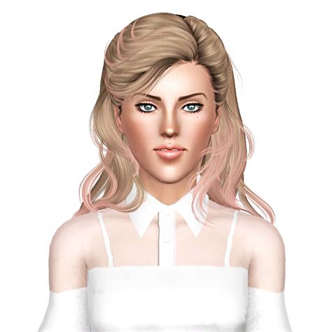 Newsea`s Sunset Glow Hairstyle Retextured By July Kapo Sims 3 Hairs