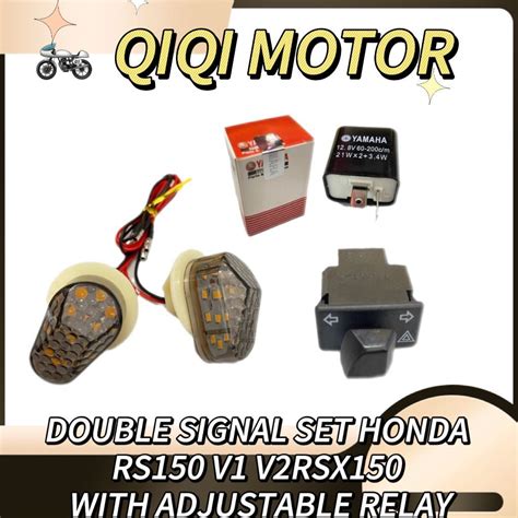 HONDA RS150 V1 V2 RSX150 DOUBLE SIGNAL HANDLE SWITCH SIGNAL LAMP LAMPU