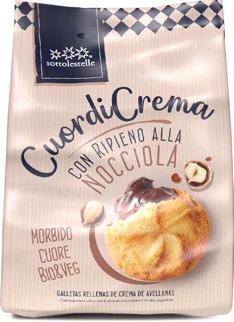 Biscuiti Bio Cu Crema De Alune De Padure G Sottolestelle Biocorner