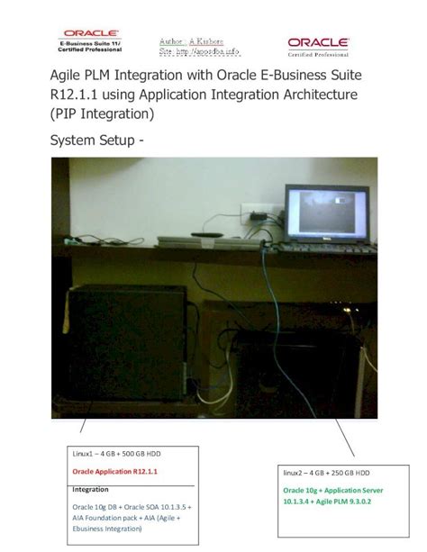 Pdf Agile Plm Integration With Oracle E Business Suite R Using