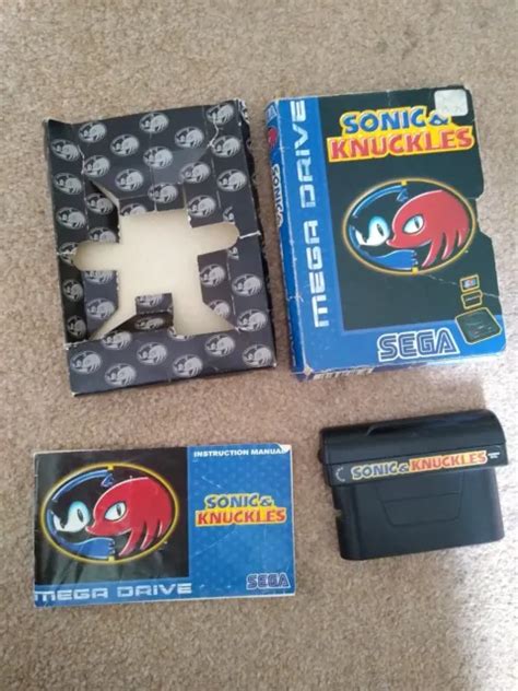 SONIC KNUCKLES Mega Drive Full Set Cartridge Box And Manual PAL 40