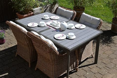 Bomey Rattan Lounge Set I Gartenm Bel Set Como Teilig I Essgarnitur