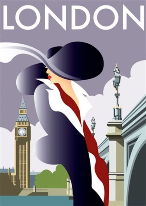 Travel Alexandra Brovco Com Art Deco Posters London Poster Art