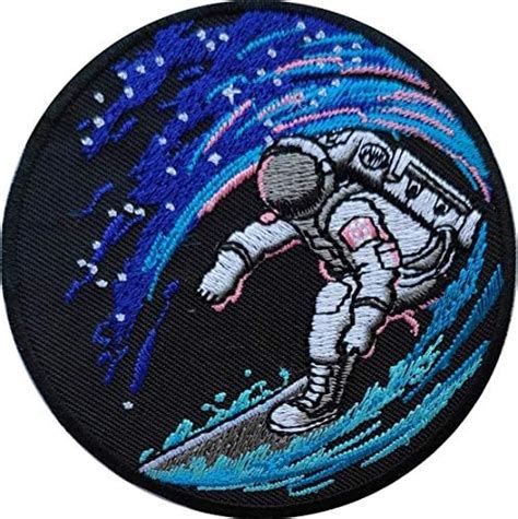 Amazon PatchClub Space Surfing Astronaut Patch Cool Space Surfer