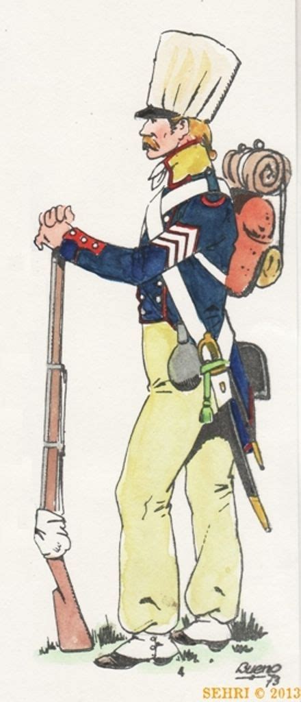 voltigeur du 16e régiment d infanterie légère en Espagne French army