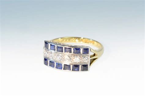 Ring Safir Und Diamant Antikschmuck Ringe Kaufen Goldschmied Atelier