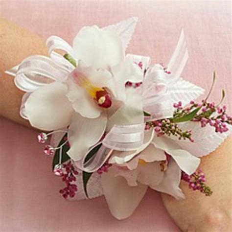 Orchid Corsage With Pink Wax Flower Fillers Orchid Corsages Prom Flowers Corsage Prom