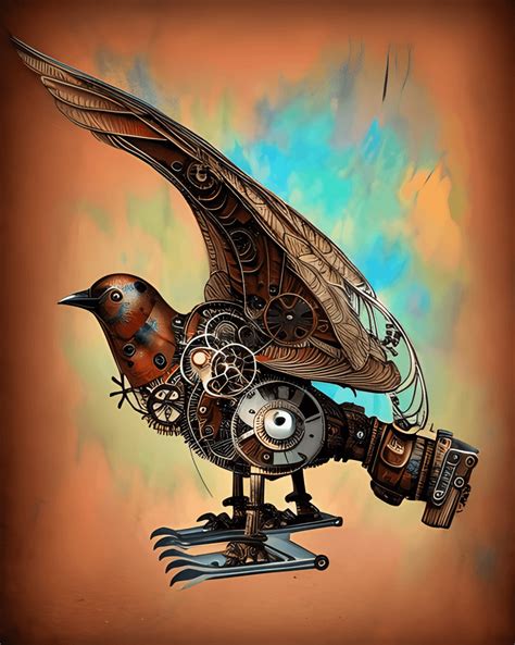 Steampunk Bird Sculpture