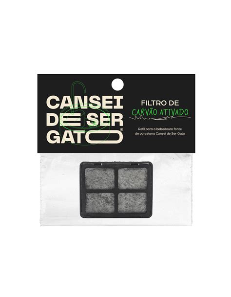 Refil filtro de carvão ativado para fonte para gatos Cansei de Ser Gato