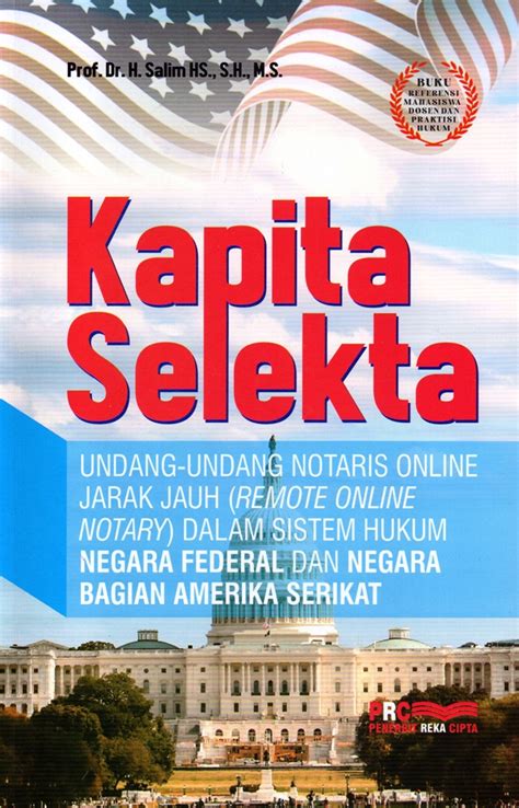 Jual Buku Kapita Selekta Karya Prof Dr Salim HS S H M S Toko Buku