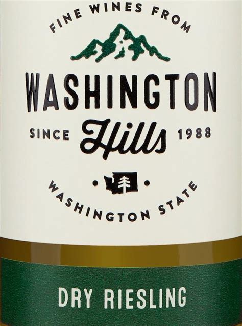 Washington Hills Winery 2017 Dry Riesling Washington State 10