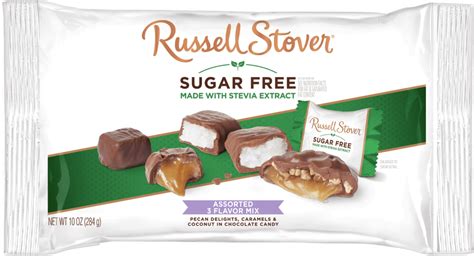 Russell Stover Sugar Free Pecan Delights Coconut Caramel Variety