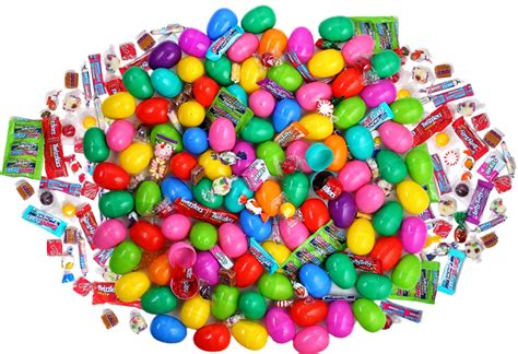 Bulk Prefilled Plastic Easter Eggs With Jelly Beans And Chewy Lemondheads Bag Of