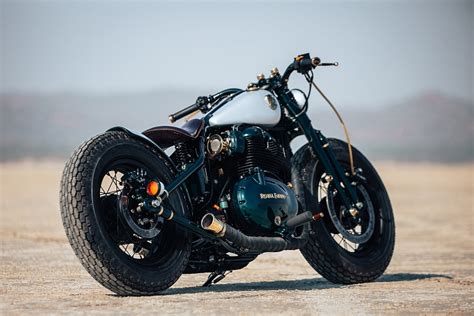 Starlight Modified Royal Enfield 650 Bobber From Rajputana Customs