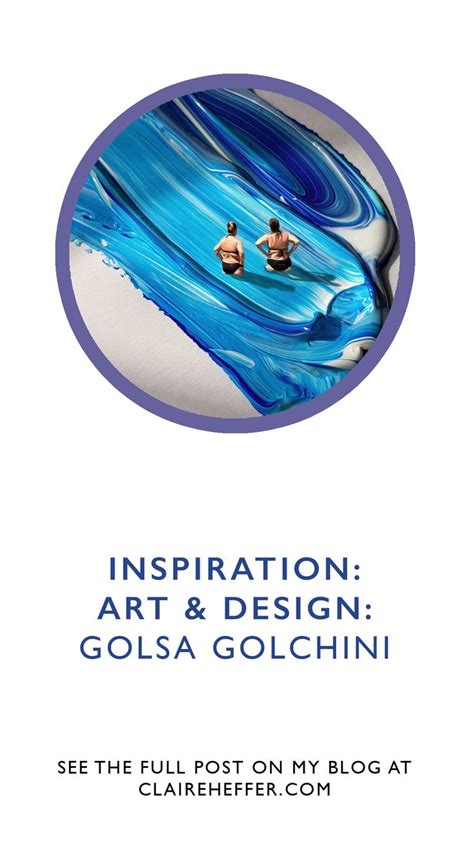 An Advertisement For Art And Design Golsa Golchini