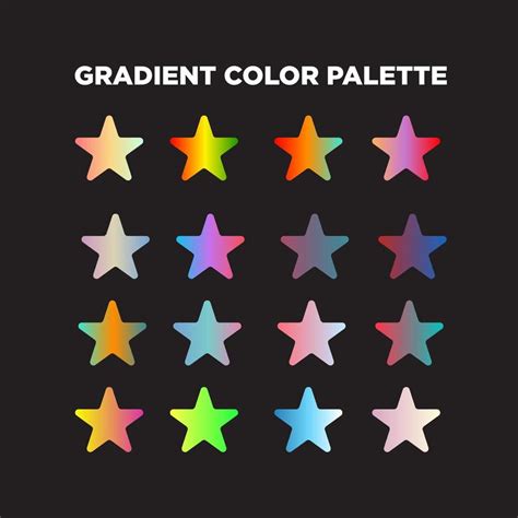 Gradient color palette 20862100 Vector Art at Vecteezy