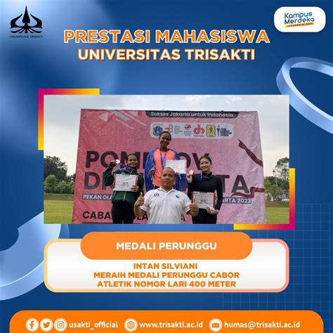 Prestasi Mahasiswa Universitas Trisakti Pada Olahraga Atletik Nomor