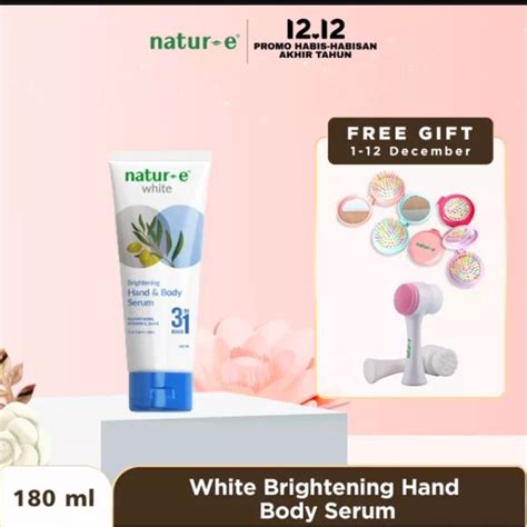 Jual Natur E White Brightening Handbody Serum 180ml Shopee Indonesia