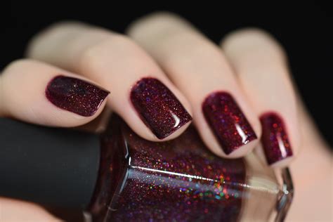 Diablo Vampy Oxblood Holographic Nail Polish By Ilnp