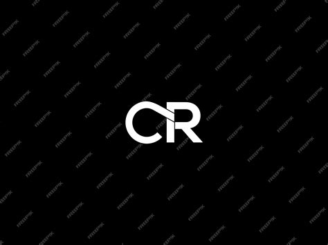 Premium Vector | Cr logo design