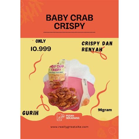 Jual Baby Crab Baby Crab Crispy Rajungan Krispi Kepiting Renyah Snack