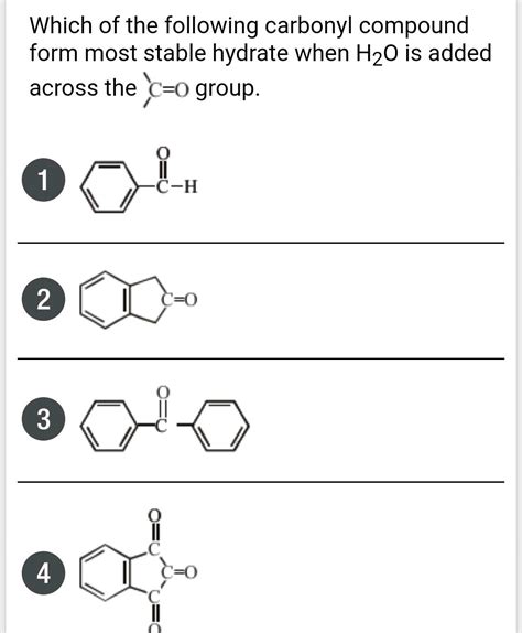 Which Of The Following Compound Form Stable Hydrate