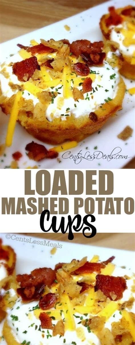 Loaded Mashed Potato Cups Recipe Centsless Meals