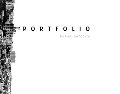 Architectural Portfolio Cover Page