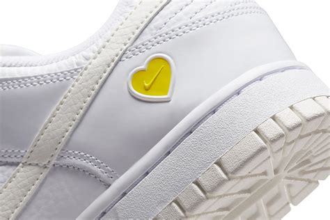 Nike Dunk Low Yellow Heart For Valentines Day Hypebae