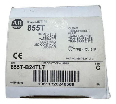 Allen Bradley 855t b24tl7 70 Mm Stack Lights Envío gratis