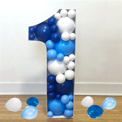 Buy Pre Cut 3ft Balloon Frame Number 1 Hongpar First Birthday Balloon