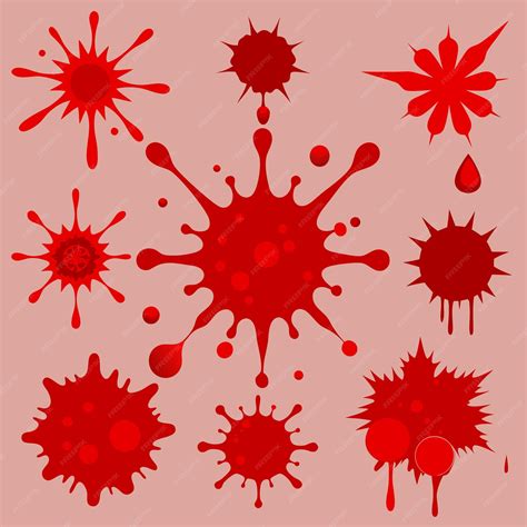 Blood Splash Drop Premium Ai Generated Vector