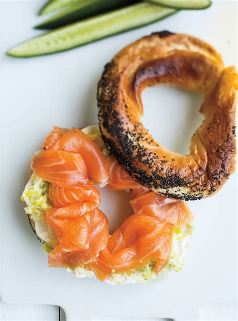 Bagel au saumon fumé et aux poireaux RICARDO