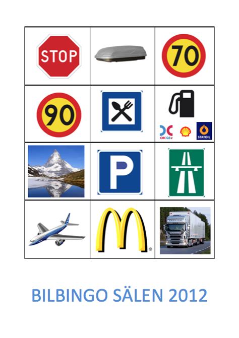 Create Oh La La Diy Car Bingo Gör Det Själv Bilbingo Car Bingo