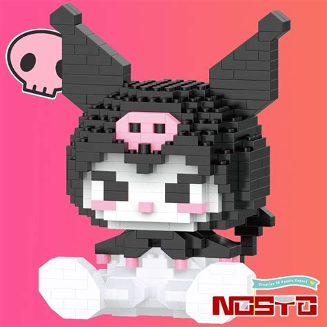 Nano Bloques Sanrio Kuromi My Melody Hello Kitty De Construcción Pop Muñeca Diy Decoración