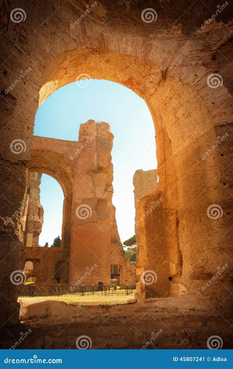 Thermae of Caracalla stock image. Image of emporium, ancient - 45807241