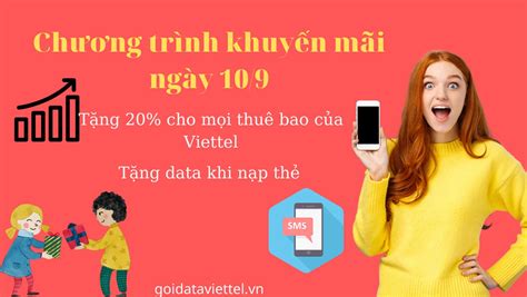 HOT Khuyến Mãi Ngày Vàng Tặng Data Khi Nạp Thẻ Gói Data Viettel