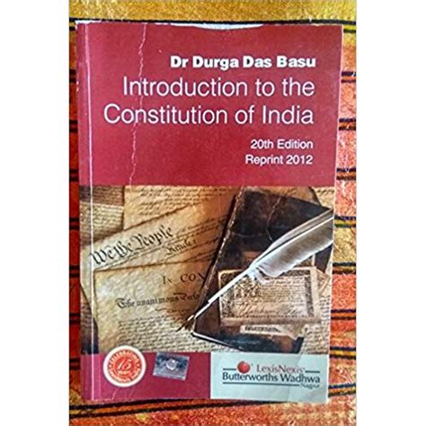 Introduction To The Constitution Of India By Dr Durga Das Basu