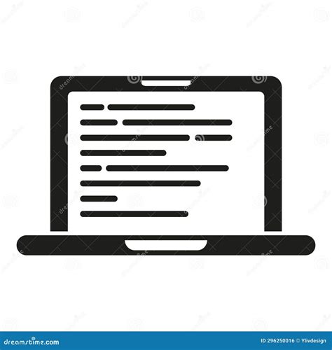 Laptop Digital Data Icon Simple Vector. Error Mobile Stock Illustration