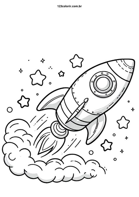 Imagem De Foguete Para Colorir - 23 Desenhos de Foguete para Colorir – 123 Colorir