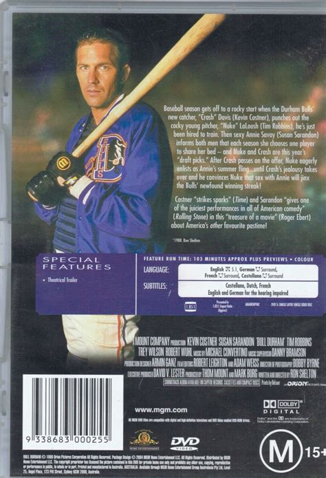 Bull Durham Dvd 1988 Ebay