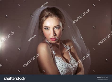 Attractive Sexy Bride Lingerie Veil Stock Photo Shutterstock