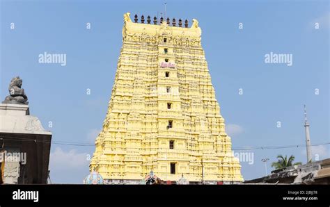 View of East Gopuram of Rameswaram Temple dedicated to Lord Shiva ...