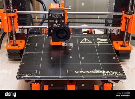 3D Printer From Josef Prusa Original Prusa I3 Mk2 Heatbed Stock Photo